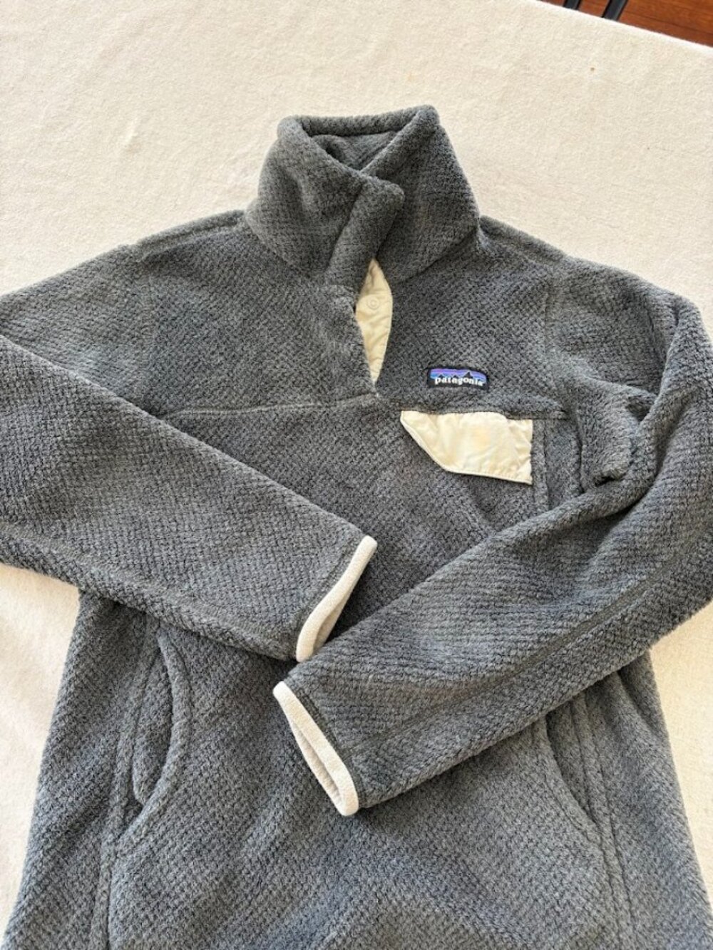 PATAGONIA Women's Re-Tool Snap-T Pullover Grey size XS